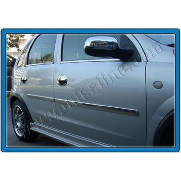 Opel Corsa C 2000-2006 4 Parça Paslanmaz Çelik Cam Çıtası