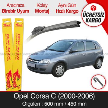 Opel Corsa C 2000-2006 Silecek Takımı