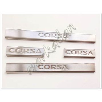 Opel Corsa D 2006-2015 4 Parça P.Çelik Kapı Eşiği