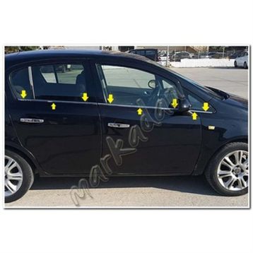 Opel Corsa D 2006-2015 Krom Cam Çıtası