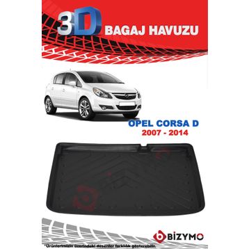 Opel Corsa D 2007-2014 3d Bagaj Havuzu