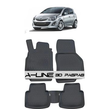 Opel Corsa D 2007-2014 Siyah Havuzlu Paspas