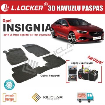 Opel Insignia 3D Havuzlu Paspas