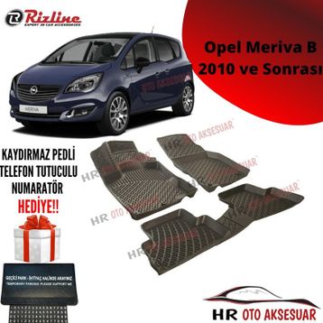 Opel Meriva B 2010 Sonrası 3D Havuzlu Paspas