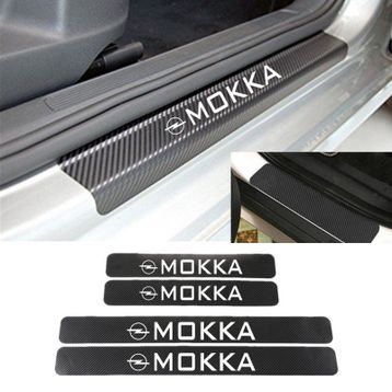 Opel Mokka 4 Adet Karbon Kapı Eşiği Sticker