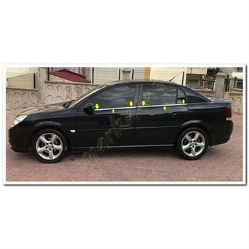 Opel Vectra C 2002-2009 4 Parça Krom Cam Çıtası