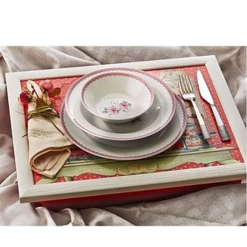 Opema Pink Lace 24 Parça Yemek Takımı