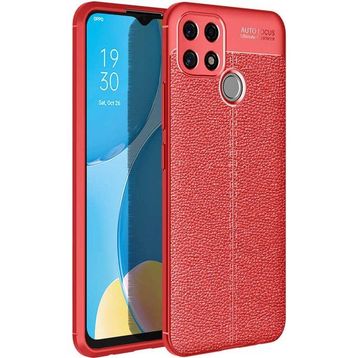 Oppo A15s Kırmızı Kılıf Zırhlı Standlı Mıknatıslı Tank Kapak