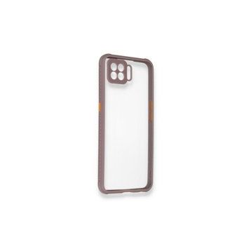 Oppo A73 Miami Şeffaf Silikon Açık Mor Kılıf