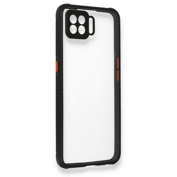 Oppo A73 Miami Şeffaf Silikon Siyah Kılıf