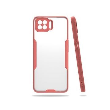 Oppo A73 Platin Silikon Pembe Kılıf