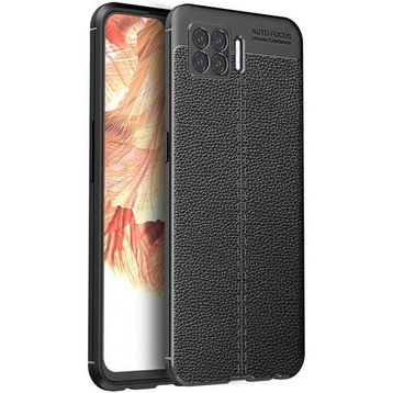 Oppo A73 Siyah Kılıf Silikon Karbon Serisi Mat Fiber Negro Kapak