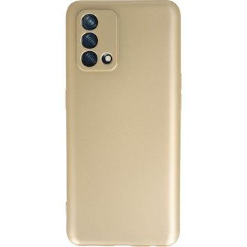 Oppo A74 Gold Kılıf Zırhlı Standlı Mıknatıslı Tank Kapak