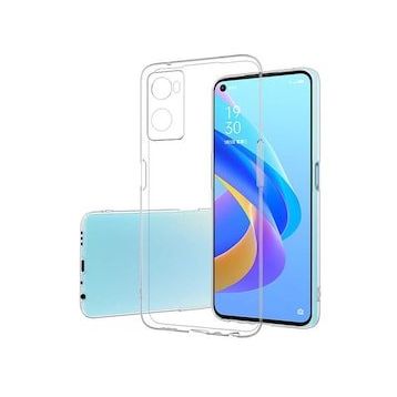 Oppo A96 4G İnce Şeffaf Silikon Kılıf