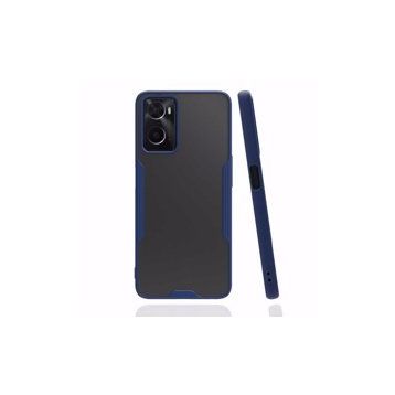 Oppo A96 Platin Silikon Lacivert Kılıf