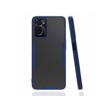 Oppo A96 Platin Silikon Lacivert Kılıf