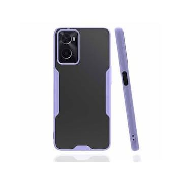 Oppo A96 Platin Silikon Lila Kılıf