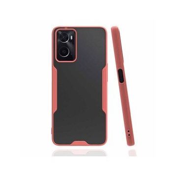 Oppo A96 Platin Silikon Pembe Kılıf