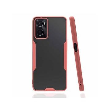 Oppo A96 Platin Silikon Pembe Kılıf