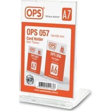 Ops 057 A7 Şeffaf Kart Tutucu