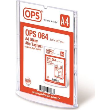 Ops 064 A4 T Tipi Dikey Afiş Taşıyıcı