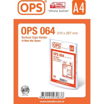 Ops DP-064 A4 T Tipi Dikey Afiş Taşıyıcı