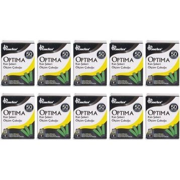 Optima 10x50'li Kan Şekeri Ölçüm Çubuğu