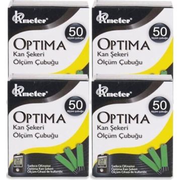 Optima 4x50'li Kan Şekeri Ölçüm Çubuğu