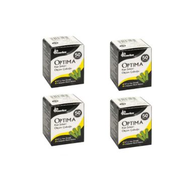 Optima 4x50'li Kan Şekeri Ölçüm Çubuğu