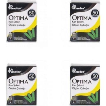Optima 4x50'li Kan Şekeri Ölçüm Çubuğu