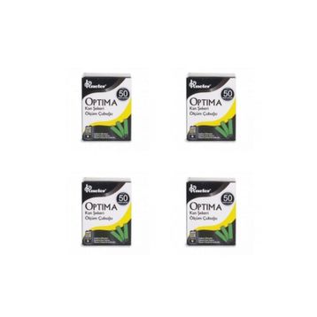 Optima 4x50'li Kan Şekeri Ölçüm Çubuğu