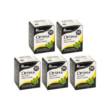 Optima 5x50'li Kan Şekeri Ölçüm Çubuğu