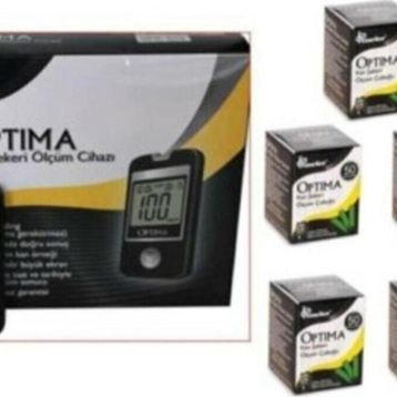 Optima Şeker Ölçüm Cİhazı + 5x50 Adet Strip
