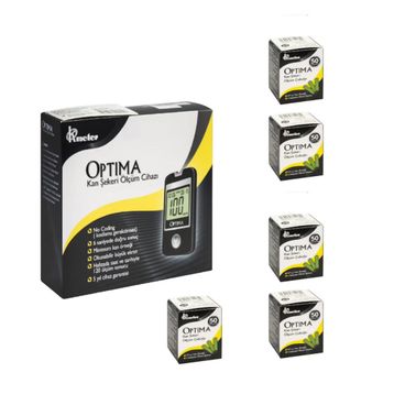 Optima Şeker Ölçüm Cİhazı + 5x50 Adet Strip