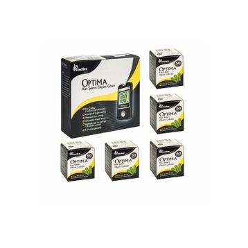 Optima Şeker Ölçüm Cİhazı + 5x50 Adet Strip