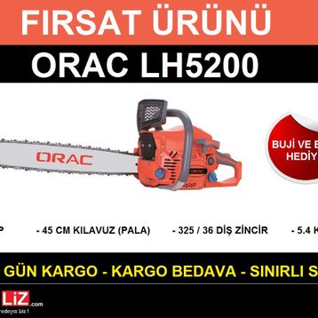 Orac LH5200 2.8 HP Benzinli Ağaç Kesme Makinesi