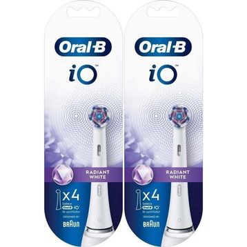 Oral-B 2x4 Adet Radiant White Beyaz Diş Fırçası Yedek Başlığı
