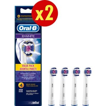 Oral-B 3D White 8 Adet Yedek Başlığı