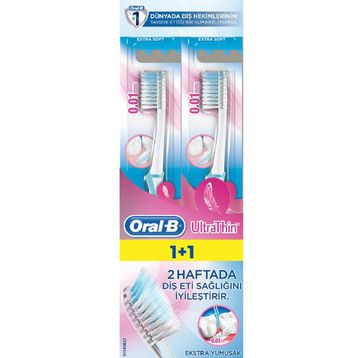 Oral-B 8001090720733 Ultrathin Hassas Diş Eti Bakımı Ekstra Yumuşak 2'li Diş Fırçası