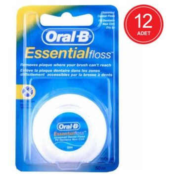 Oral-B Essential Floss 12 Adet 50 mt Diş İpi