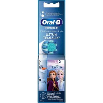 Oral-B Frozen Beyaz 2'li Şarjlı Diş Fırçası Yedek Başlığı