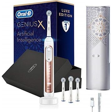 Oral-B Genius X AI Luxury Rose Gold Şarj Edilebilir Diş Fırçası+Seyahat Kabı