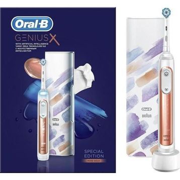 Oral-B Genius X AL Art Of Brushing Rose Gold Şarj Edilebilir Diş Fırçası+Seyahat Kabı