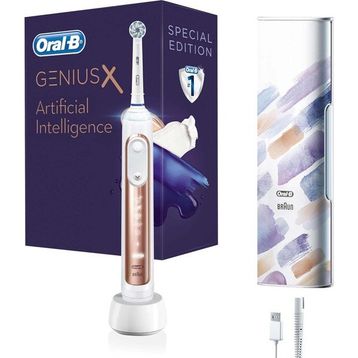 Oral-B Genius x Yapay Zeka Destekli Şarj Edilebilir Özel Seri Rosegold Diş Fırçası