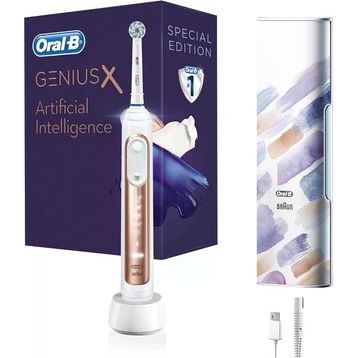 Oral-B Genius x Yapay Zeka Destekli Şarj Edilebilir Özel Seri Rosegold Diş Fırçası