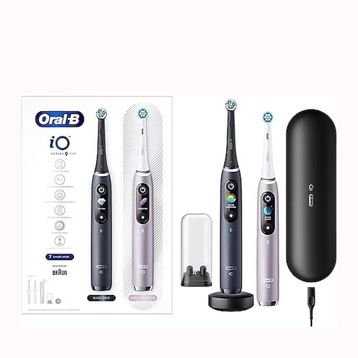 Oral-B iO - 9 Şarjlı Pembe Siyah 2'li Set Diş Fırçası