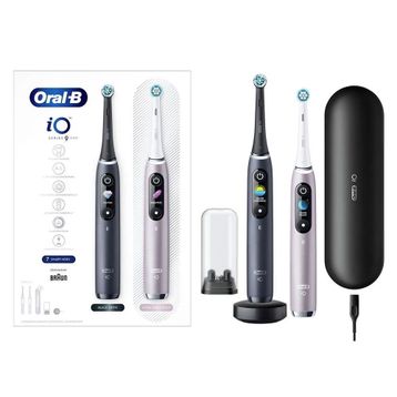 Oral-B İO 9 Siyah-Pembe 2'li Şarj Edilebilir Diş Fırçası