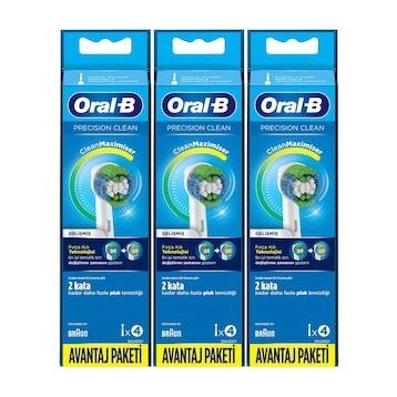 Oral-B Precision Clean 3x4 Adet Diş Fırçası Yedek Başlığı