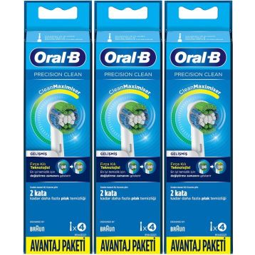 Oral-B Precision Clean 3x4 Adet Diş Fırçası Yedek Başlığı