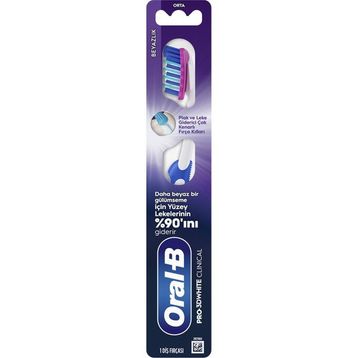 Oral-B Pro-3D White Clinical Orta Beyazlık Diş Fırçası